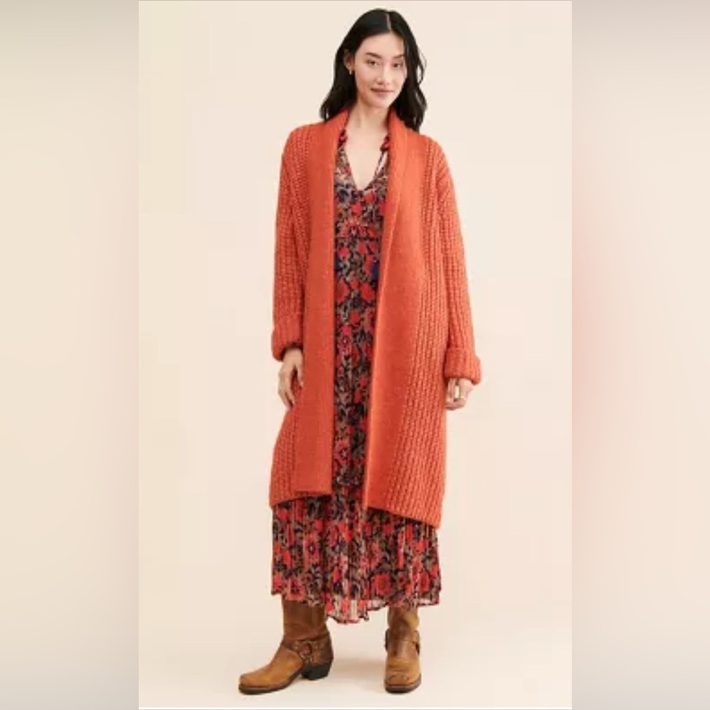 FREE PEOPLE CIEBON KARINE OVERSIZED KNIT CARDIGAN
